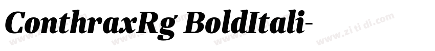 ConthraxRg BoldItali字体转换 ConthraxRg BoldItali字体转换